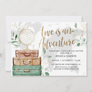 Adventure Awaits Bridal Shower,  Invitation