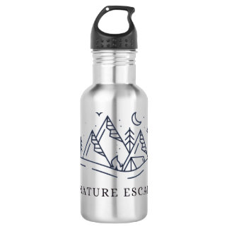 "Adventure Awaits Camping Graphic 532 Ml Water Bottle