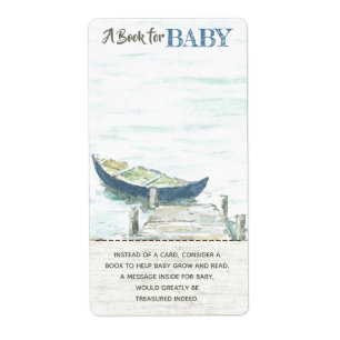 Adventure Awaits Canoe Book for Baby Shower