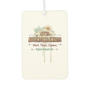 Adventure Awaits  Car Air Freshener