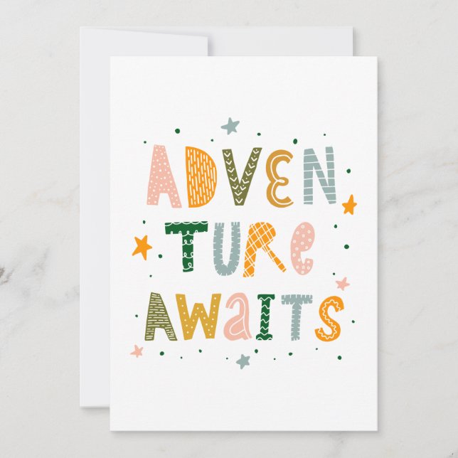 Adventure Awaits Card (Front)