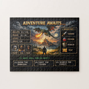 Adventure Awaits: Choose Your Fantasy Quest Jigsaw Puzzle