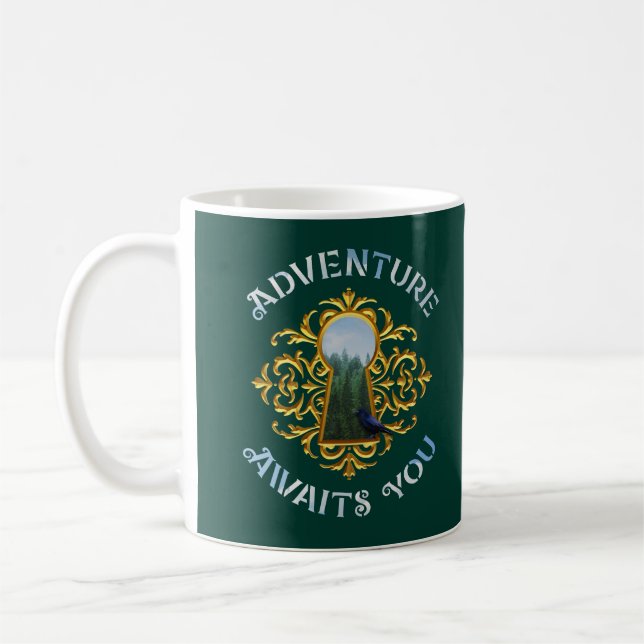 Adventure Awaits Coffee Mug (Left)