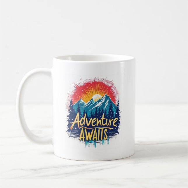 Adventure Awaits Coffee Mug (Left)