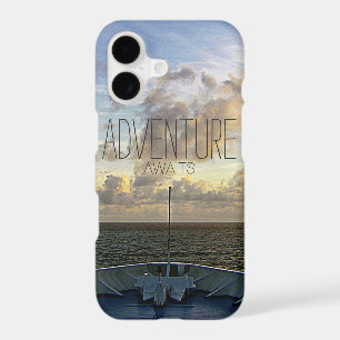 ADVENTURE AWAITS CRUISE SHIP OCEAN SUNSET
