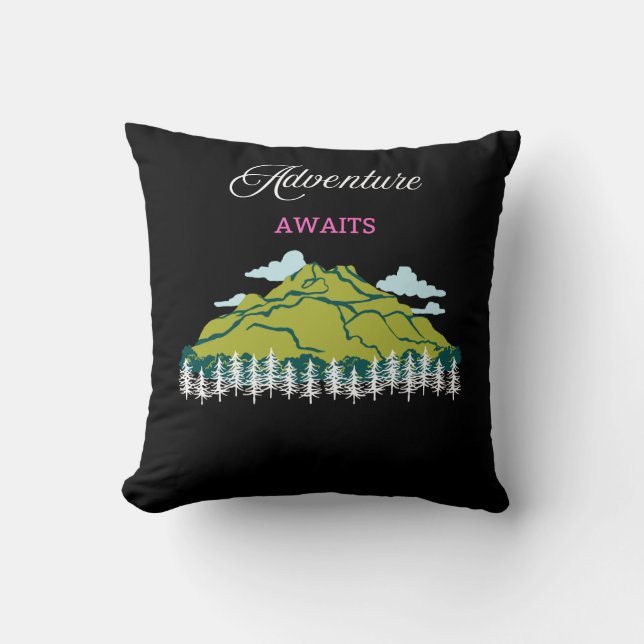 Adventure Awaits Cushion (Front)