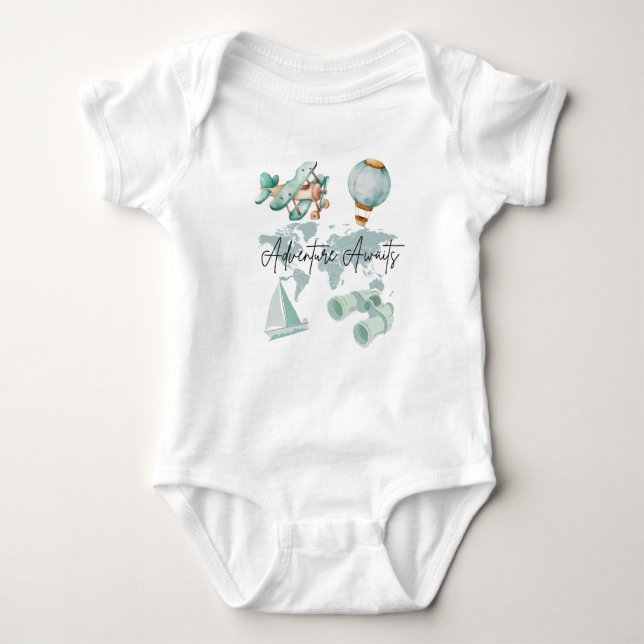 Adventure Awaits - Cute Tee for Little Explorers (Front)