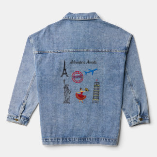 Adventure Awaits  Denim Jacket