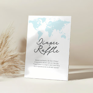 Adventure awaits, Diaper Raffle Sign