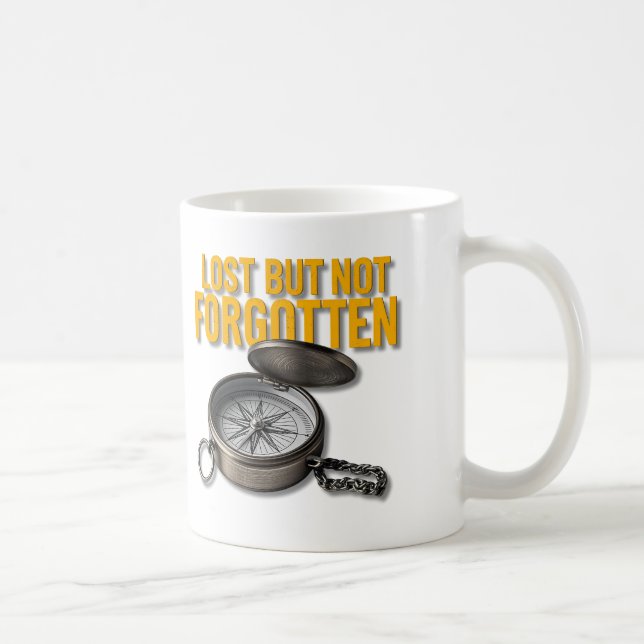 Adventure Awaits Distressed Compass Coffee Mug (Right)