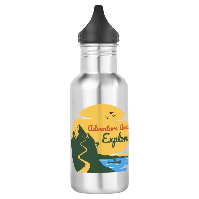 Adventure Awaits: Enjoy Nature 532 Ml Water Bottle (Left)