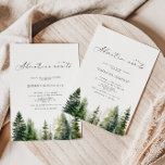 Adventure awaits evergreen woodland bridal shower invitation<br><div class="desc">Adventure awaits evergreen woodland bridal shower Invitation
Matching items available.</div>