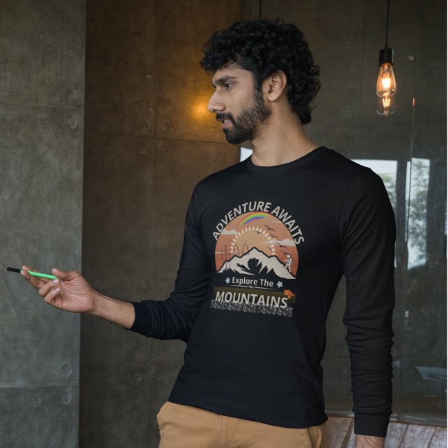  "Adventure Awaits-Explore the mountains" design T-Shirt (Creator Uploaded)