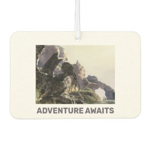 Adventure Awaits. Fantasy landscape Car Air Freshener