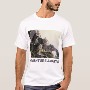 Adventure Awaits. Fantasy landscape T-Shirt