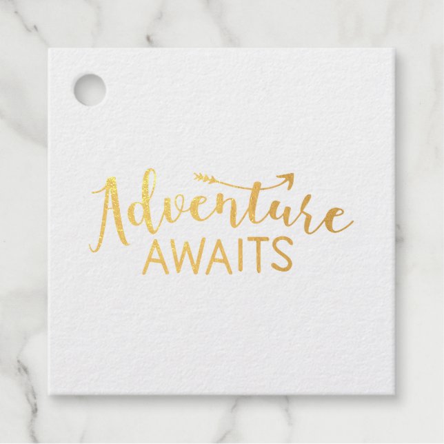 Adventure Awaits  Favour Tags (Front)