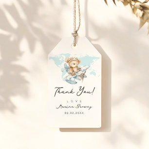 Adventure awaits, Flying Bear Aeroplane Gift Tags