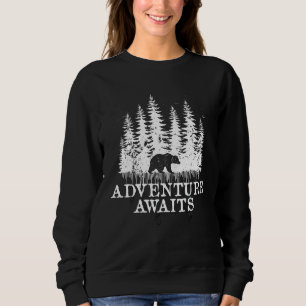 Adventure Awaits - Forest and Bear Sweatshirt