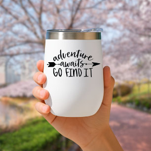 Adventure awaits go find it Travel Mug Insulated