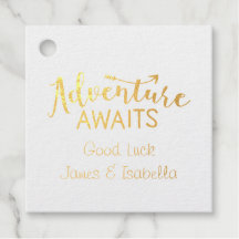 Adventure Awaits Good Luck Personalised