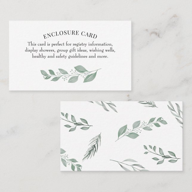 Adventure Awaits Green Mountain Enclosure Card (Front/Back)