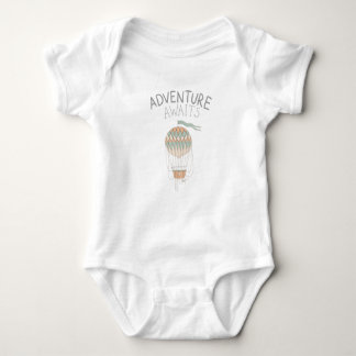 Adventure Awaits Hot Air Balloon Baby Bodysuit