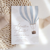 Adventure Awaits Hot Air Balloon Boy 1st Birthday