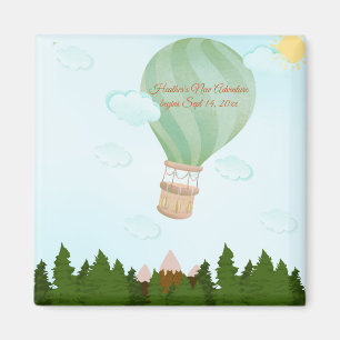 Adventure Awaits Hot Air Balloon Magnet