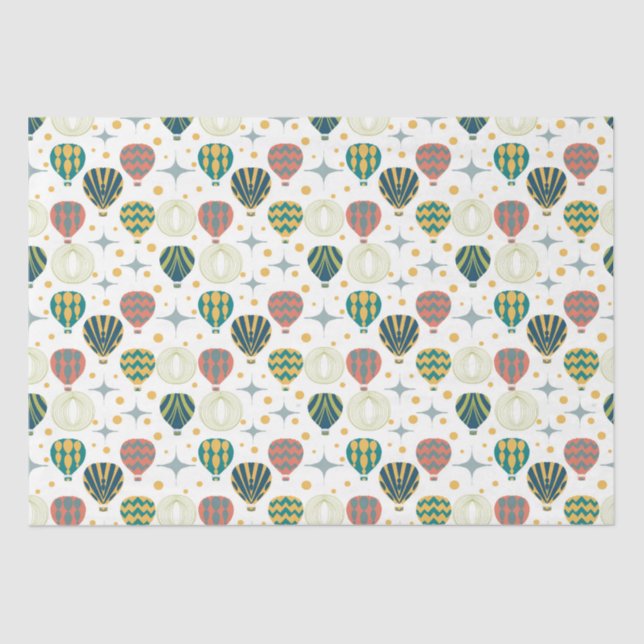 Adventure Awaits Hot Air Balloon Tissue Paper (Front)