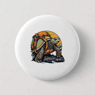 Adventure Awaits Is Hiking Adventures Is Outdoor A 6 Cm Round Badge
