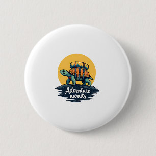 Adventure Awaits is Hiking Adventures is Outdoor A 6 Cm Round Badge