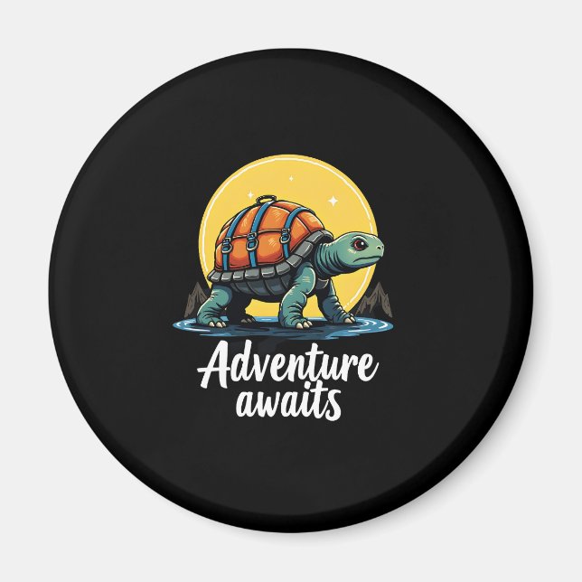Adventure Awaits is Hiking Adventures is Outdoor A Magnet (Front)
