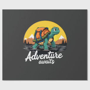 Adventure Awaits is Hiking Adventures is Outdoor A Wrapping Paper