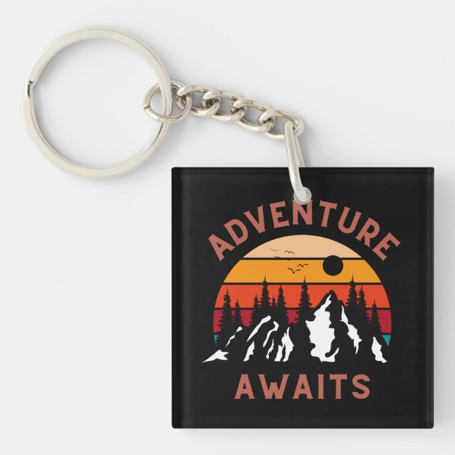 Adventure Awaits Key Ring (Front)