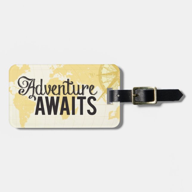 Adventure Awaits Luggage Tag (Front Horizontal)