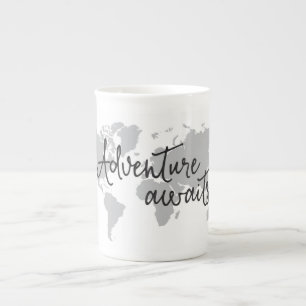 Adventure Awaits Map Mug