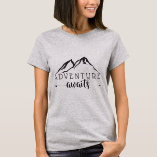 Adventure Awaits Modern Style Graphic Tee