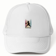 Adventure Awaits Mountain Climber Trucker Hat
