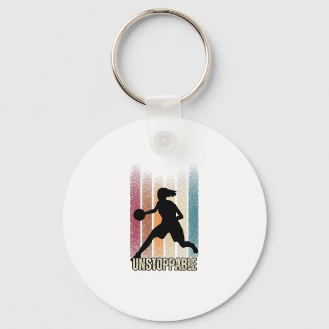 Adventure Awaits Mountain Climber Trucker Hat  Key Ring (Front)