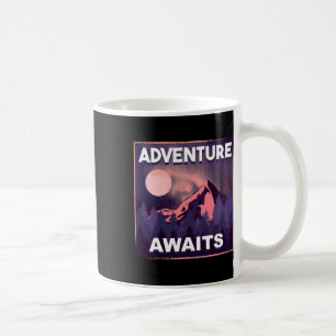 Adventure Awaits Mountain Climbing Outdoor Hiking Coffee Mug