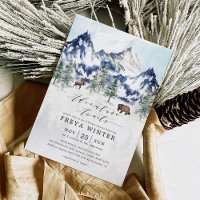 Adventure Awaits Mountain Forest Bridal Shower