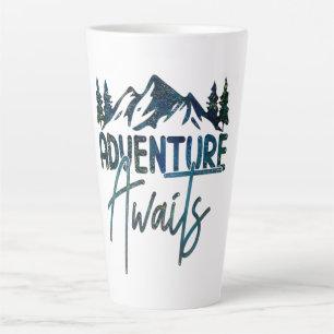 Adventure Awaits, Mountain Latte Mug