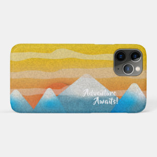 Adventure Awaits Mountain Sunset iPhone 11 Pro Case