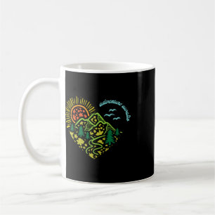 Adventure Awaits Mountains Sun Camping Hiking Wome Coffee Mug