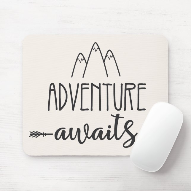 Adventure Awaits Mouse Pad (With Mouse)