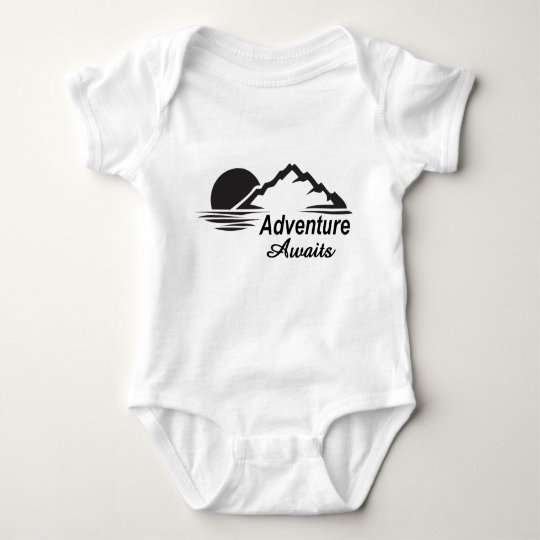 Adventure Awaits Nature Great Outdoors Baby Bodysuit