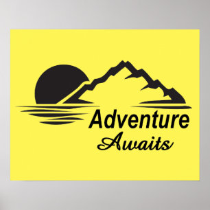 Adventure Awaits Nature Great Outdoors Poster