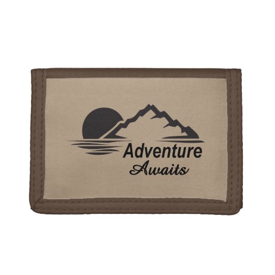 Adventure Awaits Nature Great Outdoors Trifold Wallet