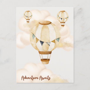Adventure Awaits Neutral Poster Postcard