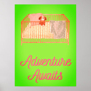 Adventure Awaits Nursery Wall Art Print
